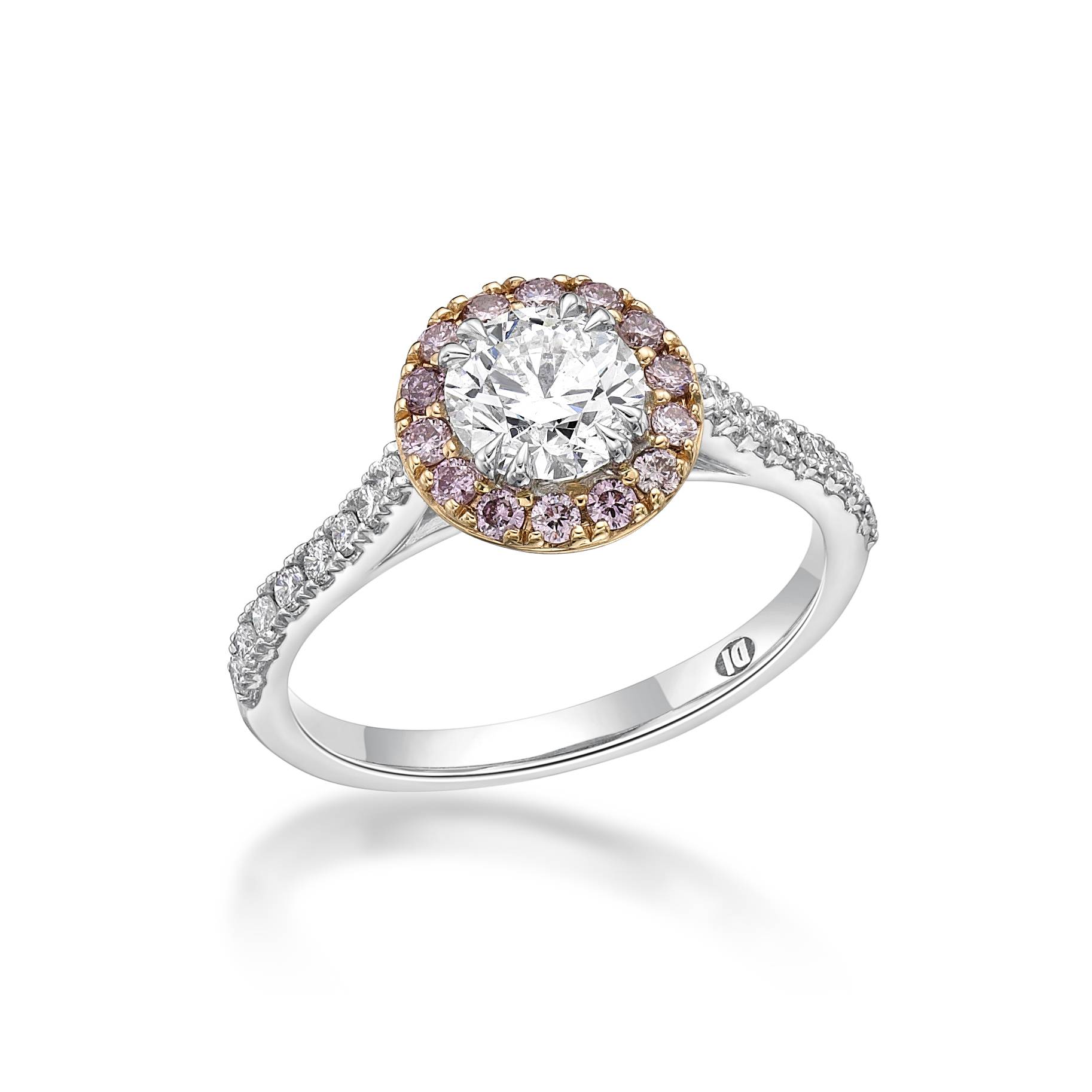 Customizable Certified Diamond and Oval Blue Sapphire Engagement Ring ...