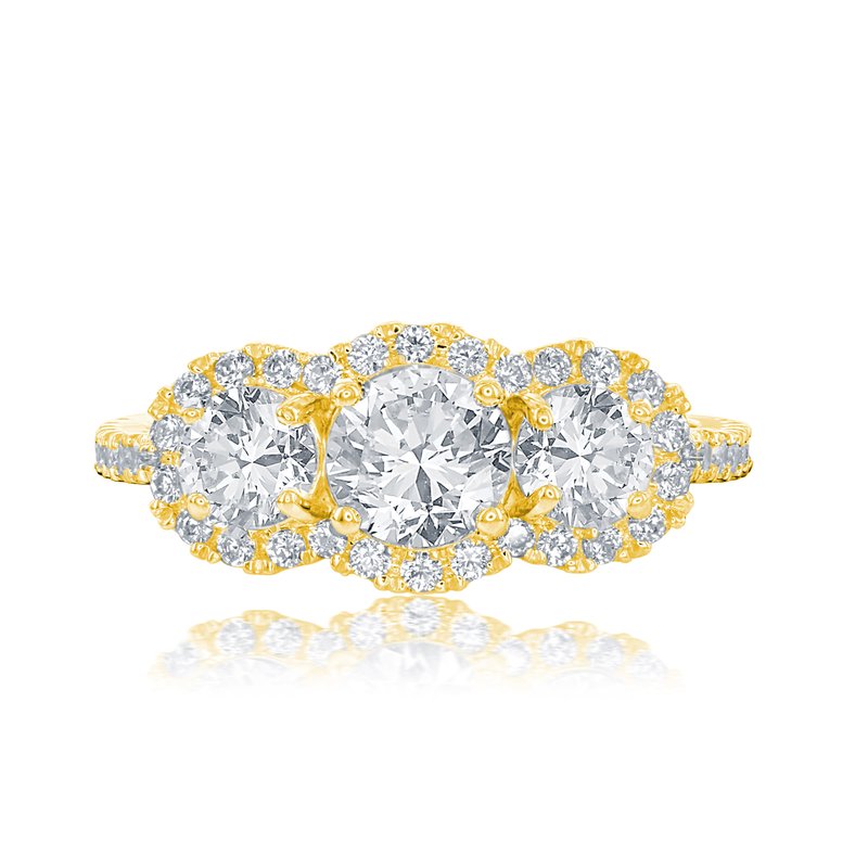 Veer Diamonds Veronese Three Stone Ring R2153 - Johnson Jewelers