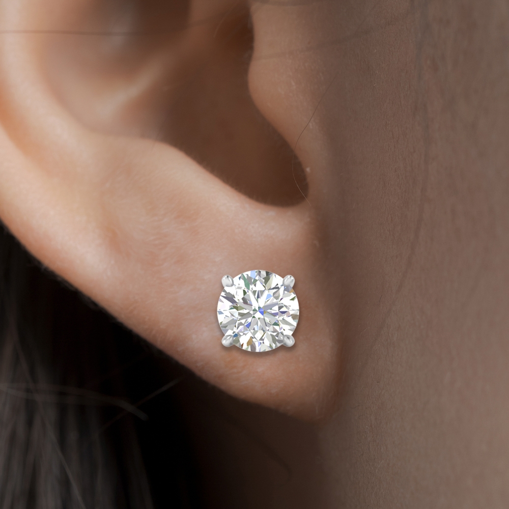 Best size diamond stud earrings