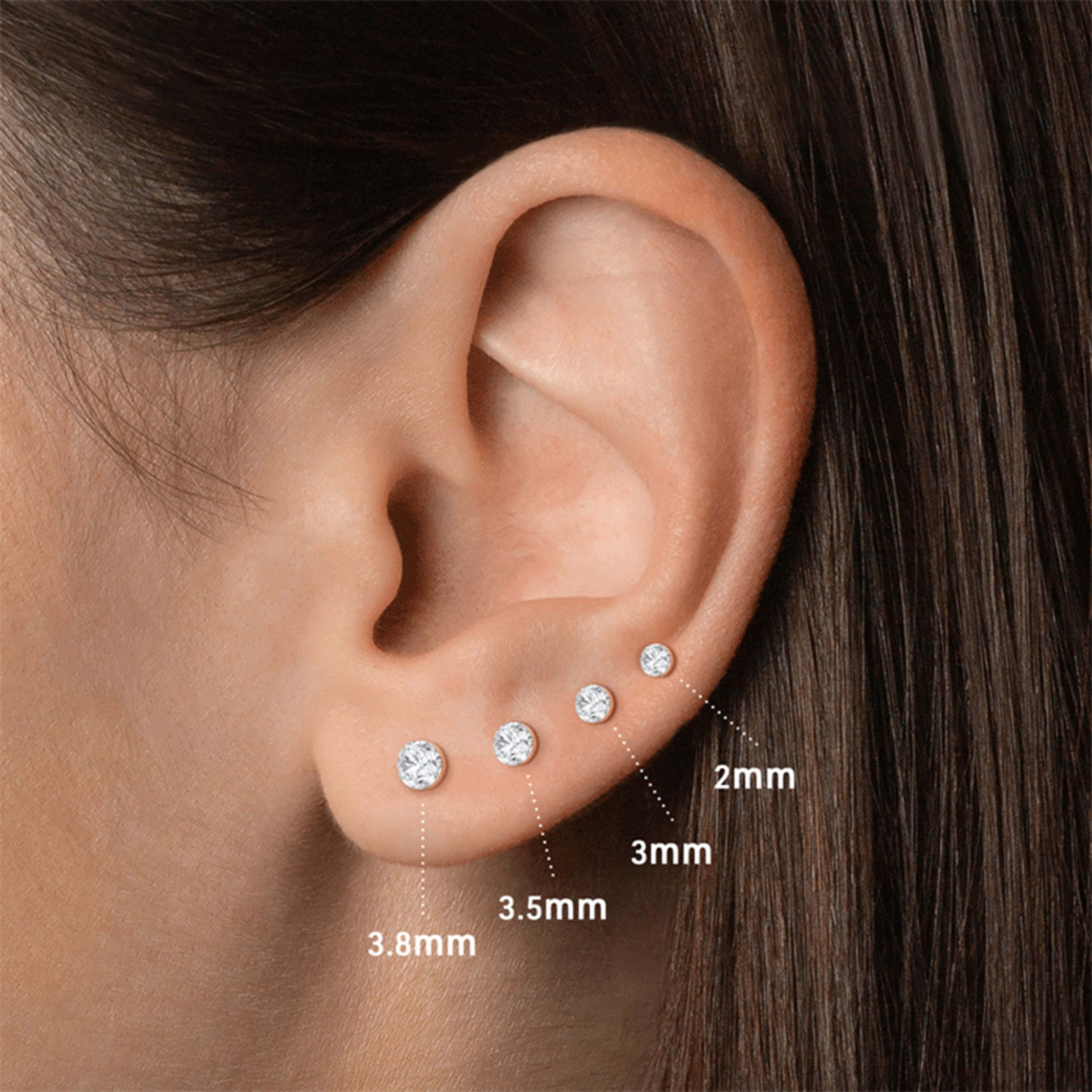 Best size diamond stud earrings