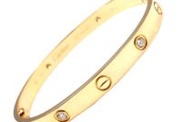 Cartier gold diamond bracelet