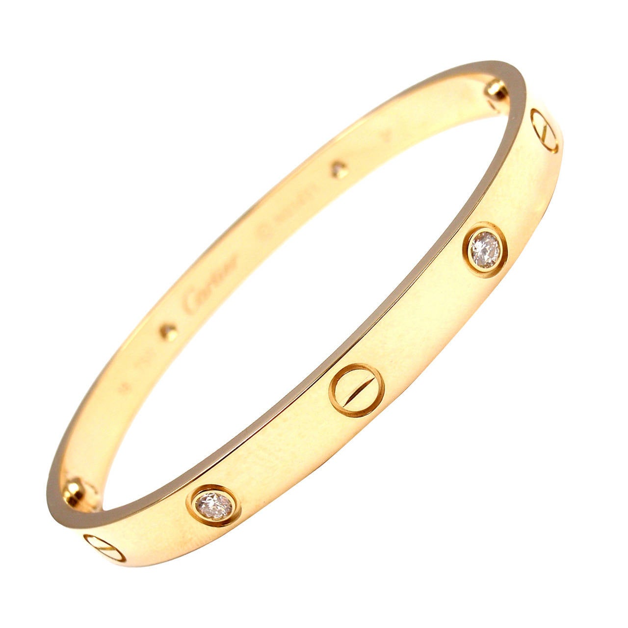 Cartier gold diamond bracelet